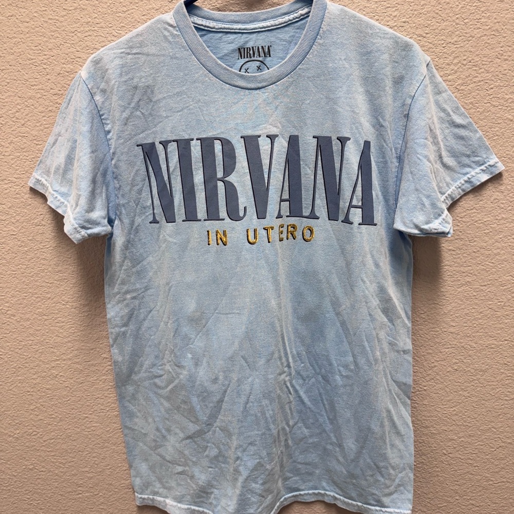 Nirvana Light Blue Graphic T-Shirt